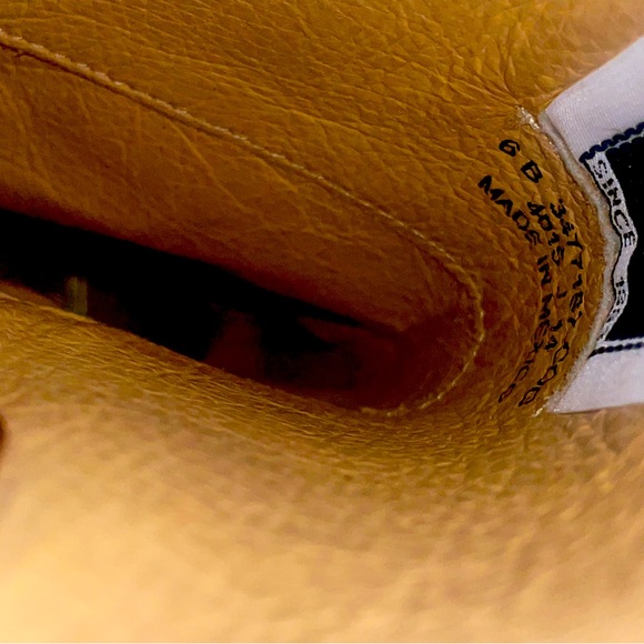 Genuine leather brown boots, size 6 1/2 - Picture 2 of 3